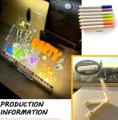 Led Glow Drawing Board for Kids