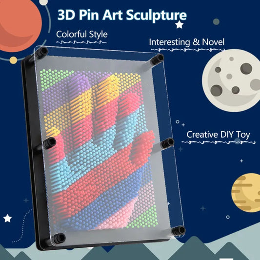 Pin Art Board Plastic Sculpture Educational Toy