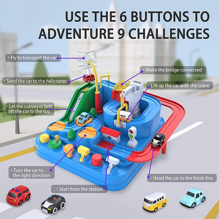 City Adventure Car Track Game (Big Size)