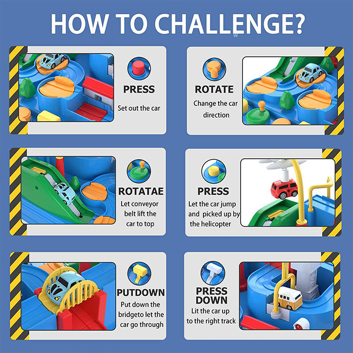 City Adventure Car Track Game (Big Size)