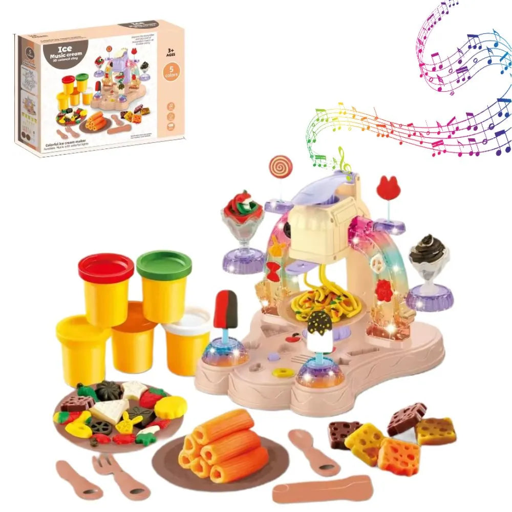 🎵 Color Mud Ice Cream Music Machine Play Set 🍦