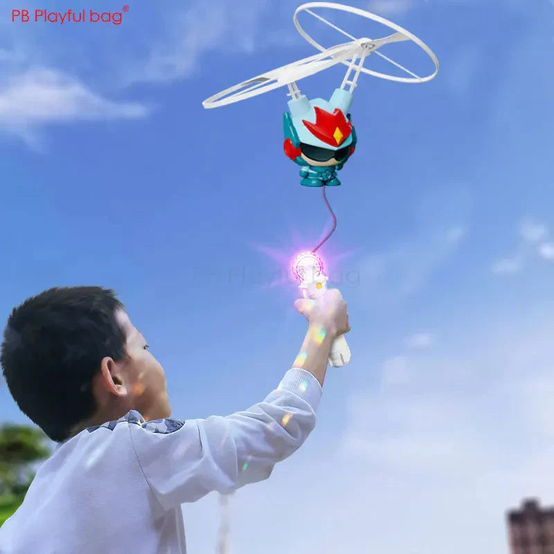 Wire Control Airplane Toy with Light Strap