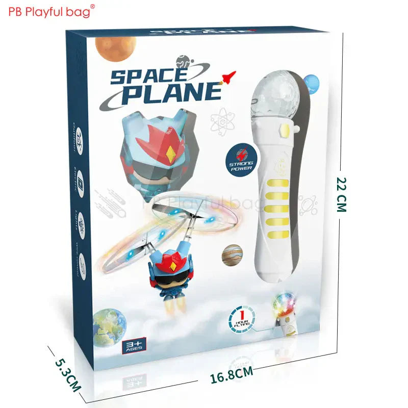 Wire Control Airplane Toy with Light Strap