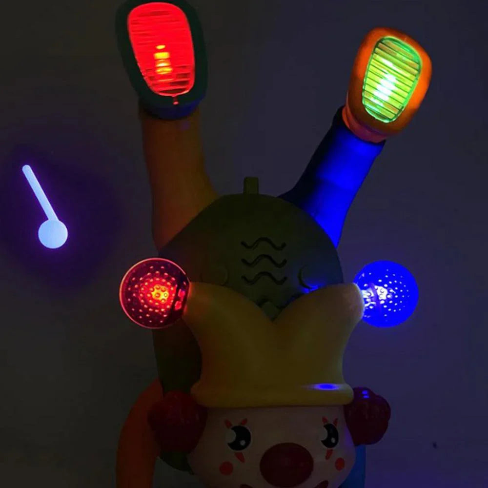 Funny Electric Lightning And Musical Walking Clown