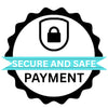Logo with a shield and lock icon, text 'Secure and Safe Payment', on a white background. Best Online Toy Store Pakistan