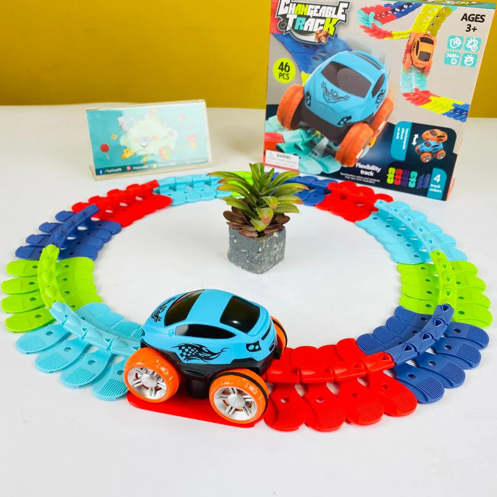 Magnetic Car Racing Track Set