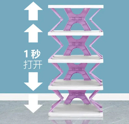 Folding X Shape Shoe Rack (Shoe organizer)