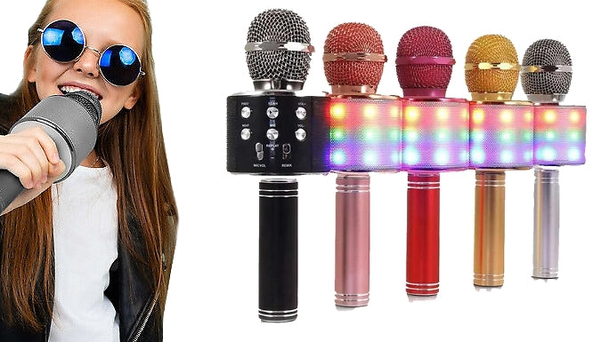 Wireless Bluetooth Karaoke Microphone for Kids (Portable)