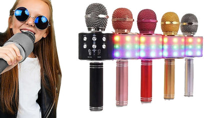 Wireless Bluetooth Karaoke Microphone for Kids (Portable)