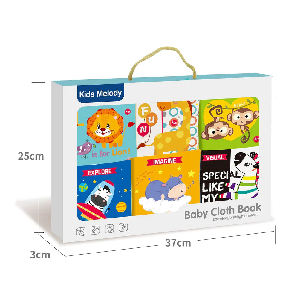 Activity Senory Cloth Book Set For Babies (6 books