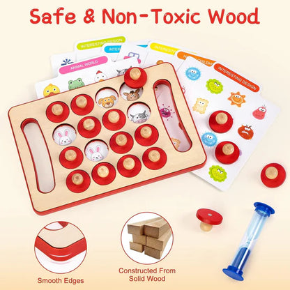 Wooden Brain Training Memory Game
