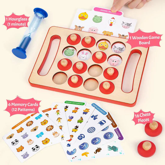 Wooden Brain Training Memory Game