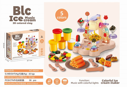 🎵 Color Mud Ice Cream Music Machine Play Set 🍦