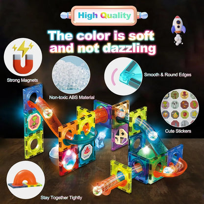 69Pcs Building Blocks  Magnetic Tiles