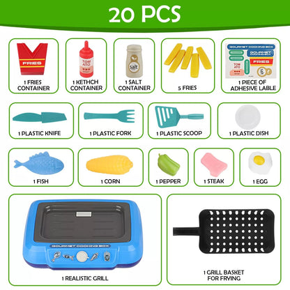 DIY Magic Food Cooking Set – Color-Changing, Bubble-Grill Fun!