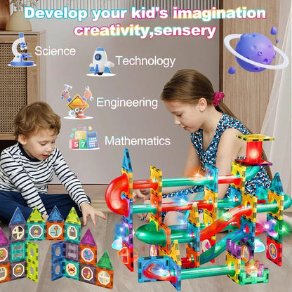 69Pcs Building Blocks  Magnetic Tiles