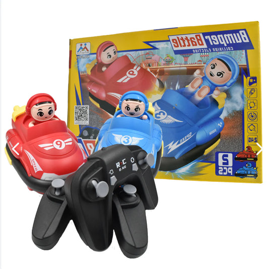 2 RC Bumper Dodging Cars - 2 Player Battle Game