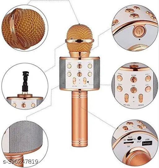 Wireless Bluetooth Karaoke Microphone for Kids (Portable)